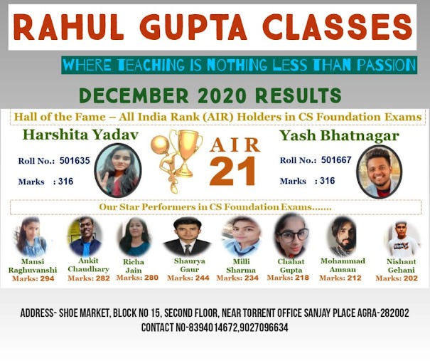 CS Foundation Dec 2020 - AIR 21 Hall of Fame