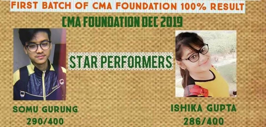 First CMA Foundation Batch - 100% Result